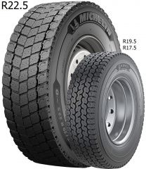 Грузовая шина Michelin MULTI D 245/70 R19.5 136/134M, ведущая ось