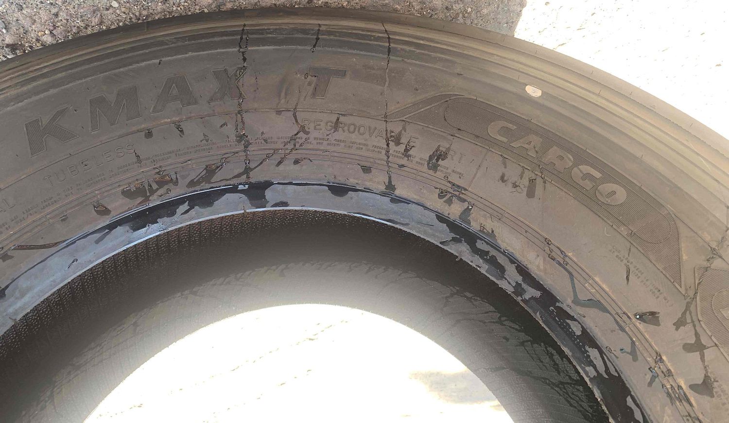 Грузовая шина GoodYear Kmax T HL 385/65 R22.5 164K, прицеп