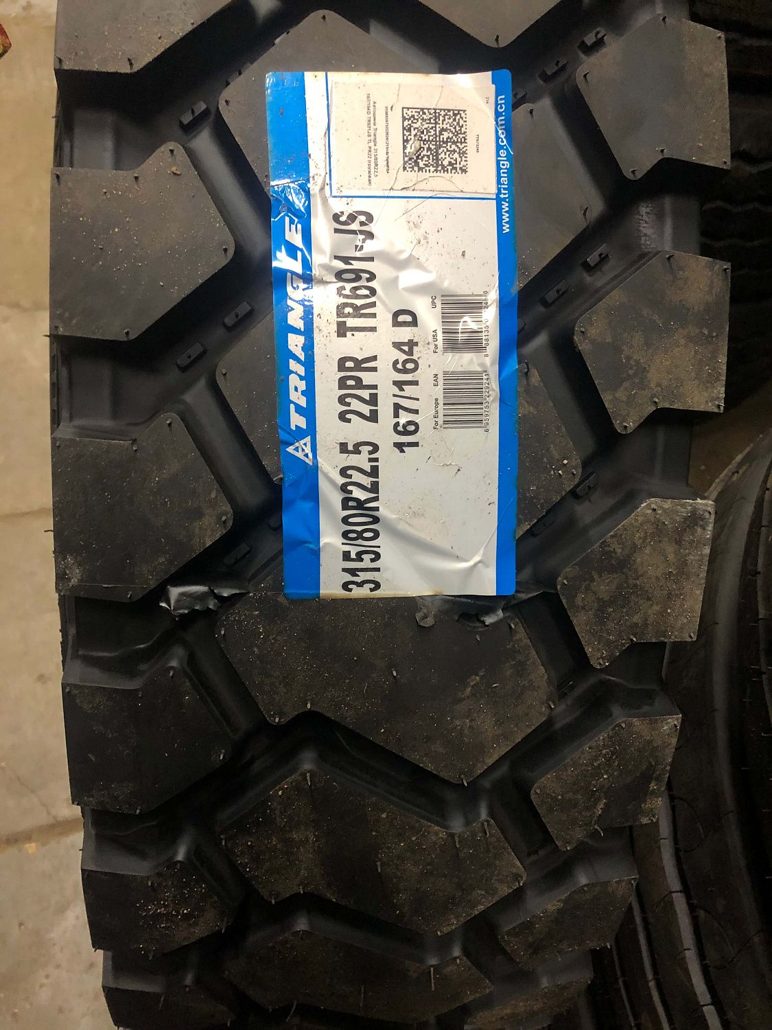 Грузовая шина Triangle TR691 315/80 R22.5 167/164D, Ведущая ось